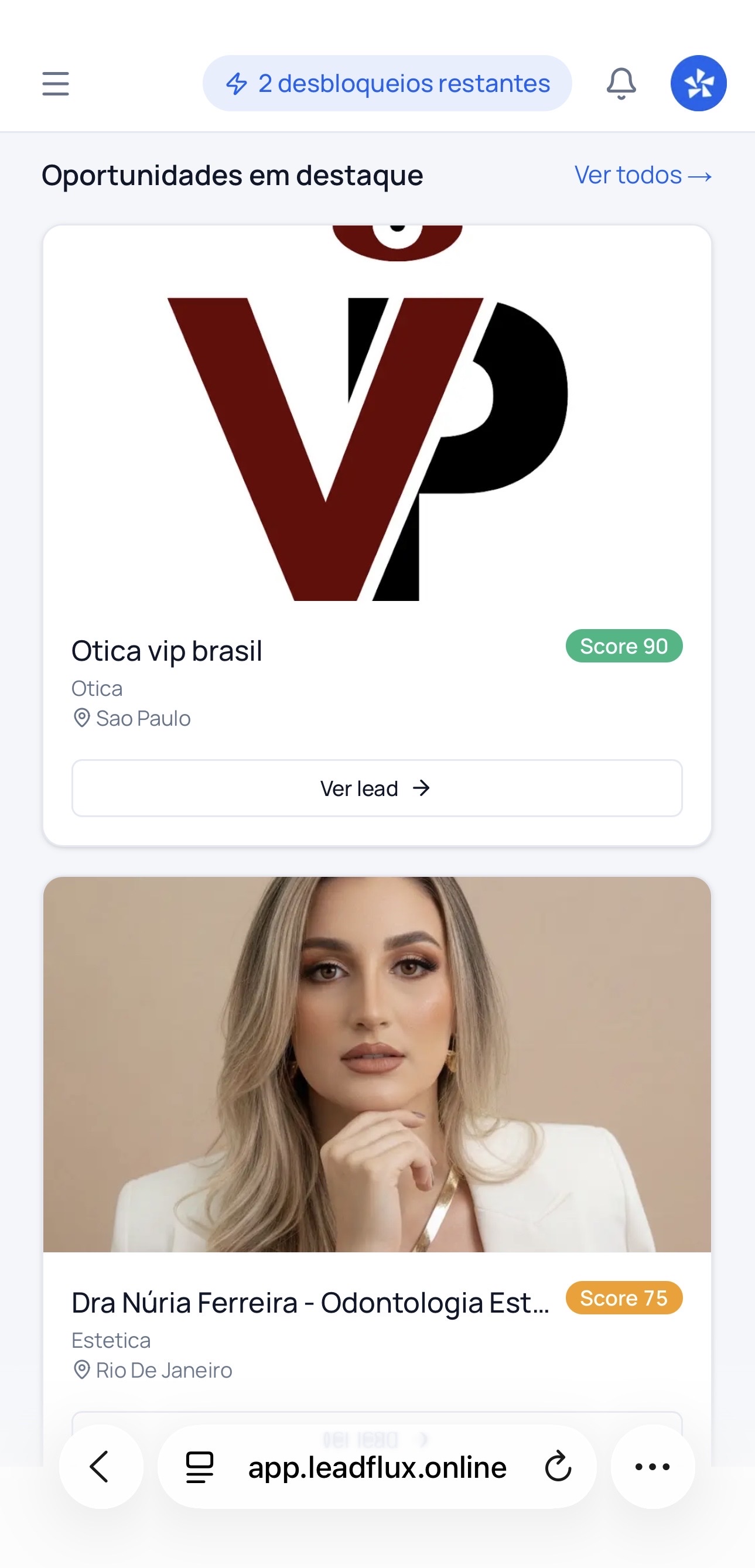 Oportunidades em destaque